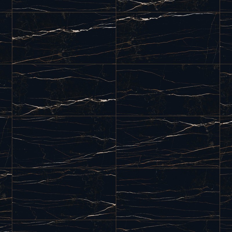Mexen Flamingo Black gres szkliwiony rekt. G1, płytka podłogowo-ścienna 120 x 60 cm, wysoki połysk - TL215-120-060-00