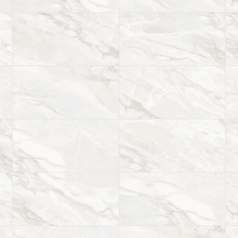 Mexen Sparta Bianco gres esmaltado rectificado G1, azulejo de suelo y pared 120 x 60 cm, brillo - TL101-120-060-00