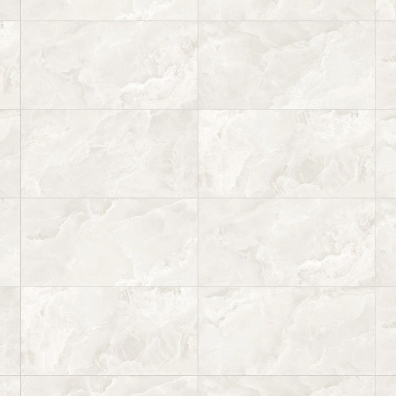 Mexen Valga Bianco geglazuurd gerectificeerd gres G1, vloer- en wandtegel 120 x 60 cm, glans - TL122-120-060-01