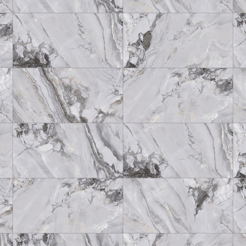Mexen Limos Grey gres szkliwiony rekt. G1, płytka podłogowo-ścienna 120 x 60 cm, połysk - TL127-120-060-01