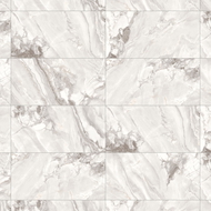 Mexen Limos White Glazed Rectified Gres Tile G1, Floor and Wall Tile 120 x 60 cm, Glossy - TL127-120-060-03