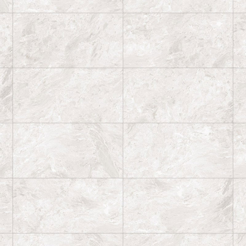 Mexen Iconic Bianco glazed rectified porcelain tile G1, floor-wall 120 x 60 cm, gloss - TL128-120-060-00