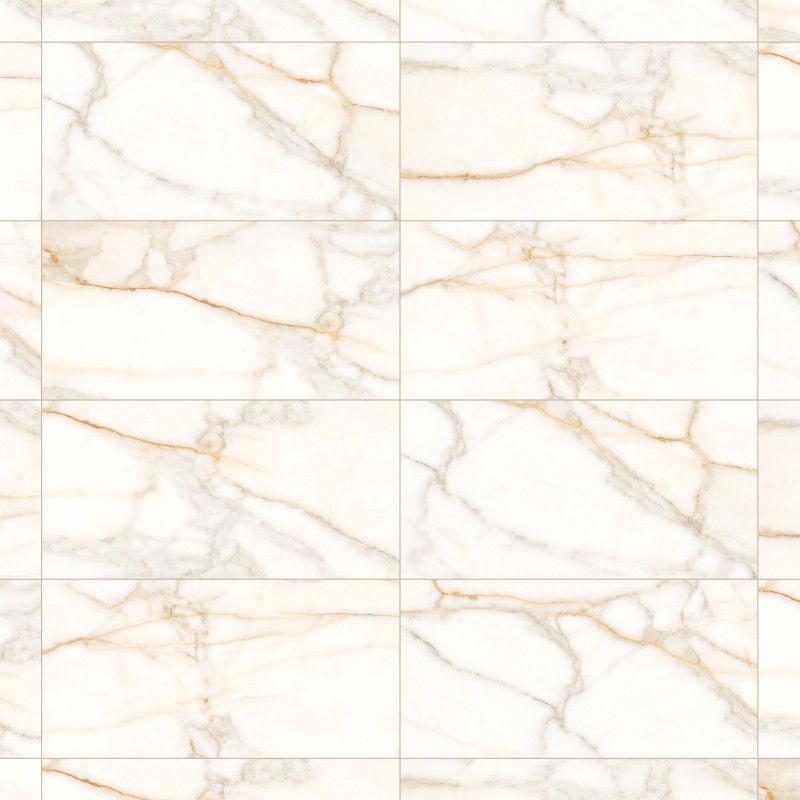 Mexen Viola Gold glazed rectified porcelain tile, floor and wall tile 120 x 60 cm, gloss - TL130-120-060-01