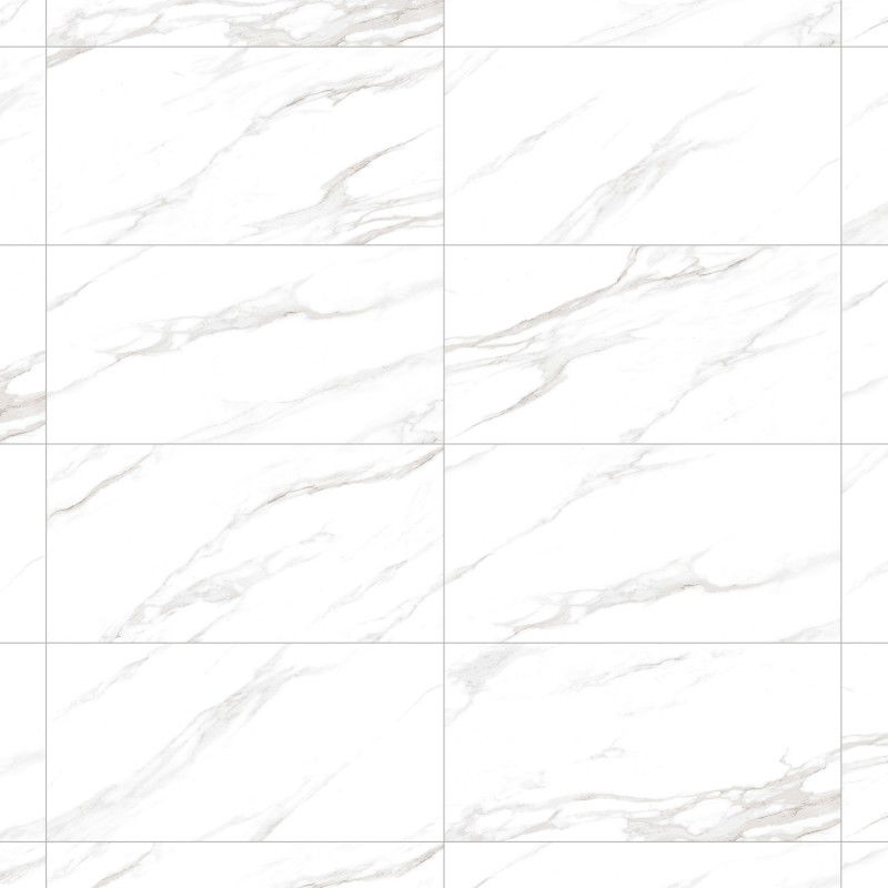 Mexen Belinda Gres cinza vidrado ret. G1, azulejo de chão e parede 120 x 60 cm, brilho - TL132-120-060-01