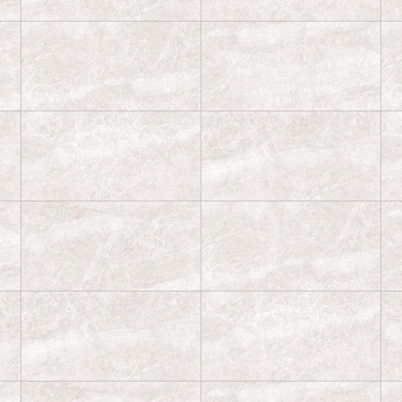 Mexen Quetta Bianco geglazuurde gietvloer gres rect. G1, vloer- en wandtegel 120 x 60 cm, glans - TL136-120-060-00