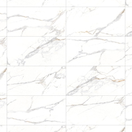 Mexen Agata Rectified glazed white gres G1, floor-wall tile 120 x 60 cm, glossy - TL144-120-060-00