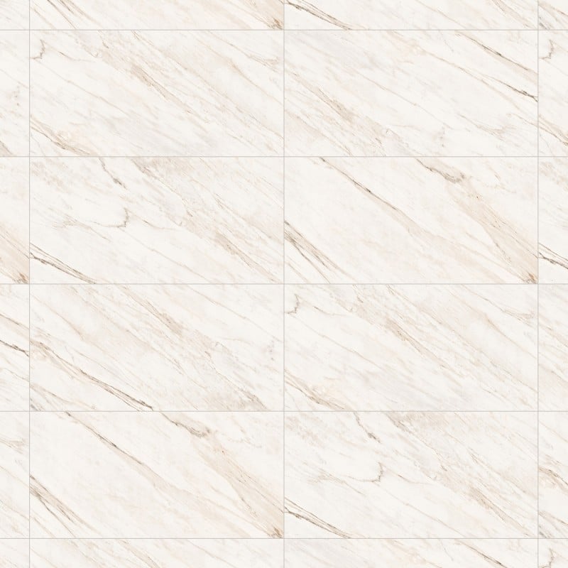 Mexen Angelo White glazed porcelain rectified. G1, floor-wall tile 120 x 60 cm, gloss - TL156-120-060-00