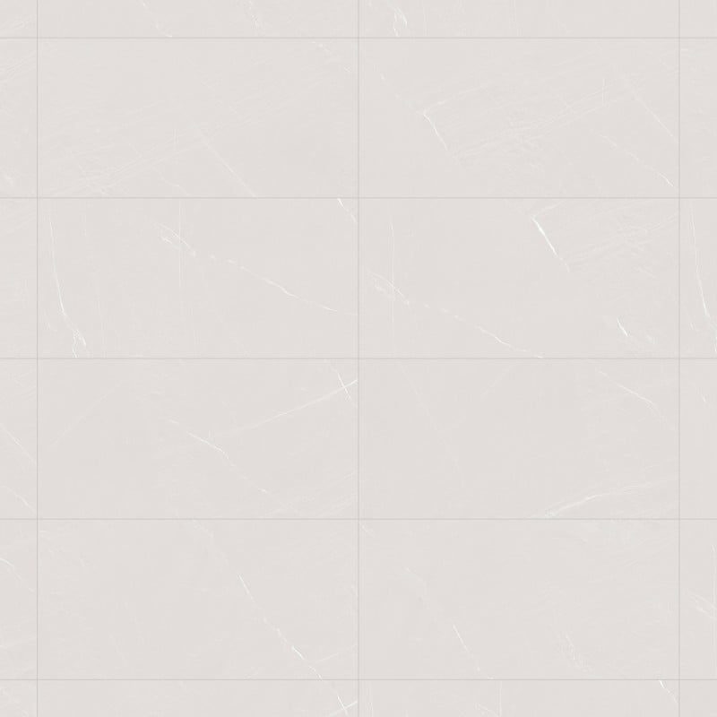 Mexen Windsar Blanc grès émaillé rectifié G1, carreau de sol et mural 120 x 60 cm, brillant - TL164-120-060-02