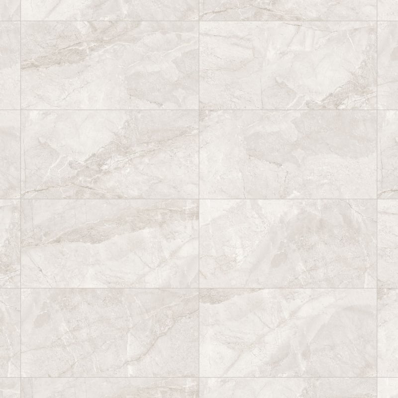 Mexen Margaret White glazed rectified porcelain tile G1, floor and wall tile 120 x 60 cm, gloss - TL167-120-060-00