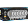 Mexen Vintis 10x LED kvēldiega spuldze E27, G125, 6W, Silts - 2700K, 510 lm, dūmu - L158-E27-0627-70x10