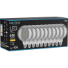 Mexen Vintis 10x lampadina a filamento LED E27, G125, 8W, Calda - 2700K, 680 lm, smoke - L158-E27-0827-70x10