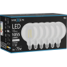 Mexen Vintis 6x Bombilla LED de filamento E27, G125, 8W, Neutra - 4000K, 1055 lm, clara - L158-E27-0840-00x06