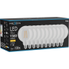Mexen Vintis 10x Λαμπτήρας νήματος LED E27, G125, 12W, Θερμή - 2700K, 1560 lm, καθαρός