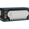 Mexen Vintis 10x LED filamentlamp E27, G125, 12W, Warm - 2700K, 1560 lm, helder - L158-E27-1227-00x10