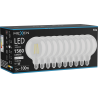 Mexen Vintis 10x LED diegu spuldze E27, G125, 12W, Neitrāla - 4000K, 1560 lm, caurspīdīga - L158-E27-1240-00x10