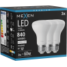Mexen Nova 3x LED-Glühbirne E27, R63, 8W, Neutral - 4000K, 840 lm - L104-E27-0840-01x03