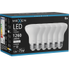 Mexen Nova 6x żarówka LED E27, R63, 12W, Neutralna - 4000K, 1260 lm - L104-E27-1240-01x06