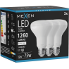 Mexen Nova 3x Λάμπα LED E27, R80, 12W, Ουδέτερη - 4000K, 1260 lm - L105-E27-1240-01x03