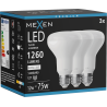 Mexen Nova 3x żarówka LED E27, R80, 12W, Neutralna - 4000K, 1260 lm - L105-E27-1240-01x03