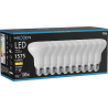 Mexen Nova 10x Λάμπα LED E27, R80, 15W, Θερμό - 3000K, 1575 lm - L105-E27-1530-01x10