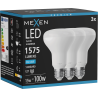 Mexen Nova 3x LED-Glühlampe E27, R80, 15W, Kaltweiß - 6500K, 1575 lm - L105-E27-1565-01x03
