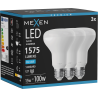 Mexen Nova 3x LED-lampa E27, R80, 15W, Kall - 6500K, 1575 lm - L105-E27-1565-01x03