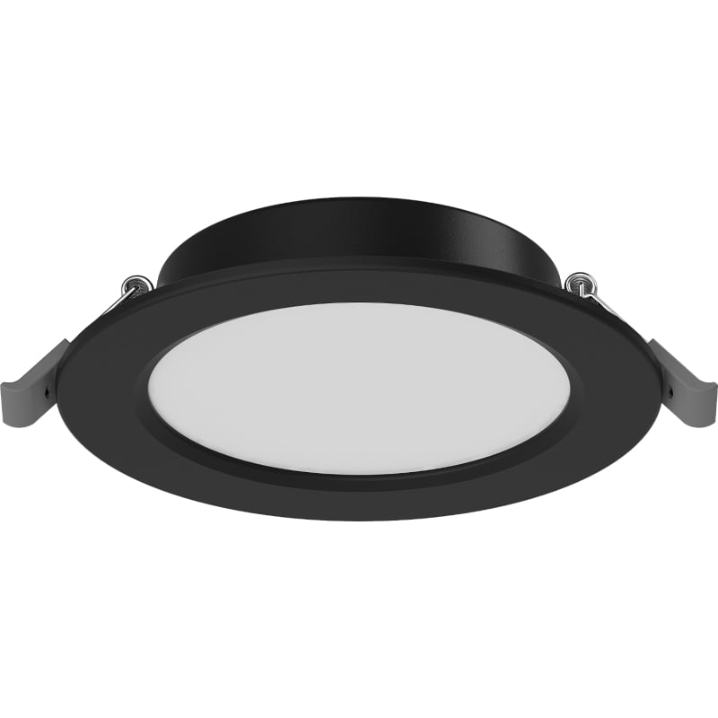 Mexen LDRR downlight LED takpanel infälld diameter 12 cm, 6W, Neutral - 4000K, 390 lm, svart - L210-012-0640-70