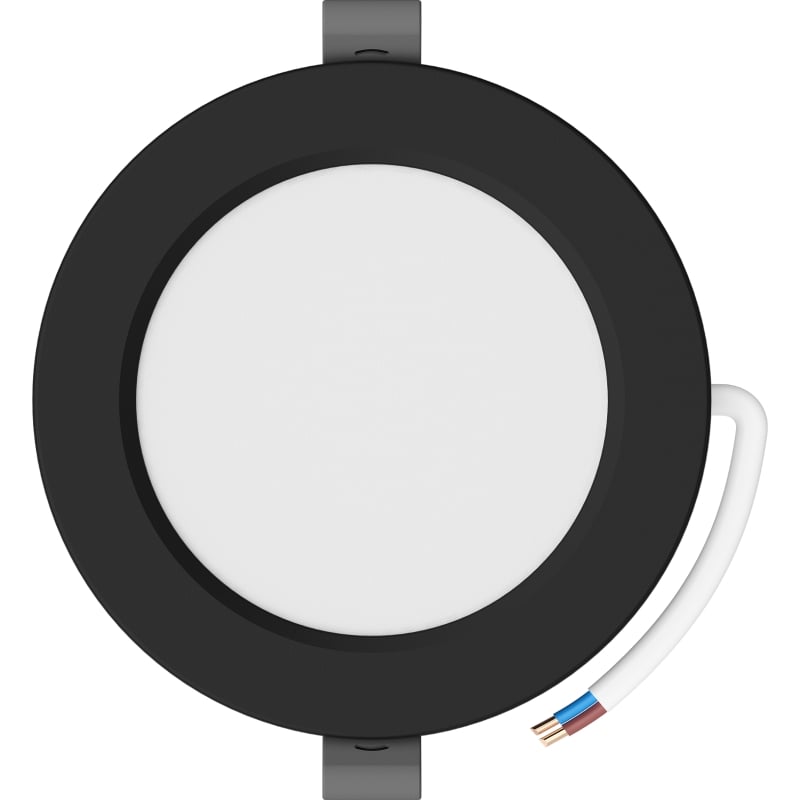 Mexen LDRR downlight LED takpanel infälld diameter 12 cm, 6W, Neutral - 4000K, 390 lm, svart - L210-012-0640-70