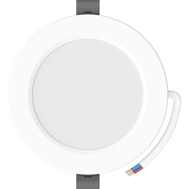 Mexen LDRR panneau de plafond LED encastré downlight, Ø 12 cm, 6W, Froid - 6500K, 600 lm, blanc - L210-012-0665-20