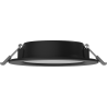 Mexen LDRR inbyggd LED-takpanel downlight, 12 cm, 6W, Kall - 6500K, 450 lm, svart - L210-012-0665-70