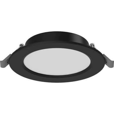 Mexen LDRR pannello da soffitto downlight LED incassato diametro 12 cm, 6W, Fredda - 6500K, 450 lm, nero - L210-012-0665-70