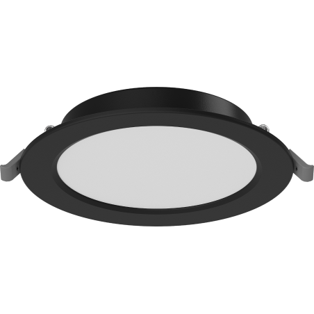 Mexen LDRR griestu panelis iemontējamais LED downlight fi 14 cm, 9W, Neitrāla - 4000K, 720 lm, melns - L210-014-0940-70