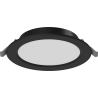 Mexen LDRR griestu panelis iemontējamais LED downlight fi 14 cm, 9W, Neitrāla - 4000K, 720 lm, melns - L210-014-0940-70