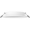 Mexen LDRR nedfälld LED-downlight takpanel, Ø 14 cm, 9W, Kall - 6500K, 990 lm, vit - L210-014-0965-20