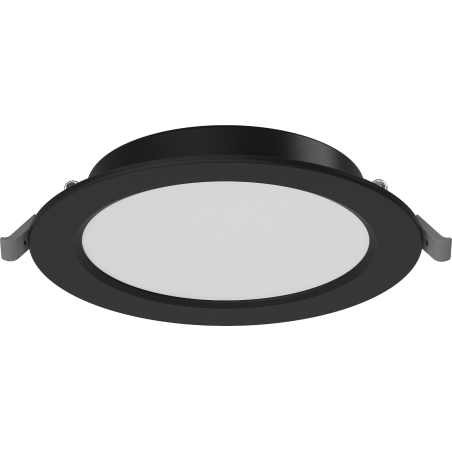 Mexen LDRR stropna LED vgradna panelna svetilka premera 14 cm, 9W, Hladna - 6500K, 720 lm, črna - L210-014-0965-70