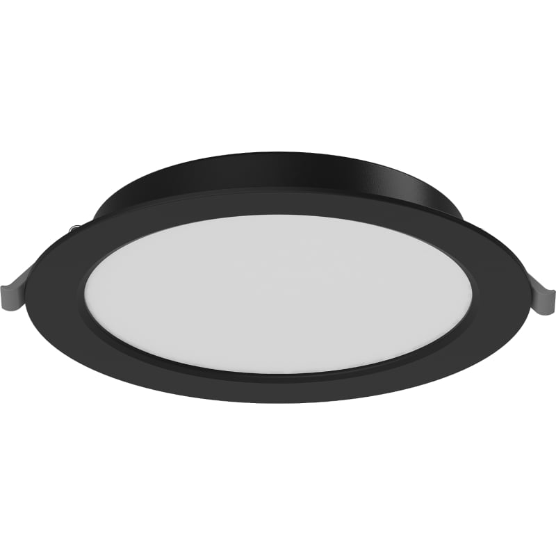 Mexen LDRR panel sufitowy downlight LED wpuszczany fi 17 cm, 12W, Neutralna - 4000K, 900 lm, czarny - L210-017-1240-70