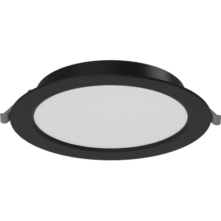 Mexen LDRR alakatto-paneeli LED alasvalo upotettu fi 17 cm, 12W, Neutraali - 4000K, 900 lm, musta - L210-017-1240-70