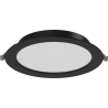 Mexen LDRR Iebūvētā griestu LED downlight panelis, fi 17 cm, 12W, Neitrāls - 4000K, 900 lm, melns - L210-017-1240-70