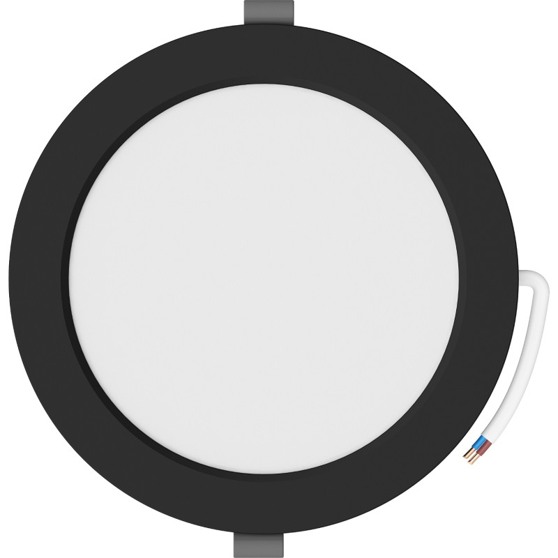 Mexen LDRR panel sufitowy downlight LED wpuszczany fi 17 cm, 12W, Neutralna - 4000K, 900 lm, czarny - L210-017-1240-70