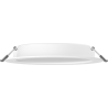 Mexen LDRR griestu panelis LED iebūvējamais downlight, ø 17 cm, 12W, Auksts - 6500K, 1320 lm, balts - L210-017-1265-20