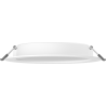 Mexen LDRR panel sufitowy downlight LED wpuszczany fi 17 cm, 12W, Zimna - 6500K, 1320 lm, biały - L210-017-1265-20