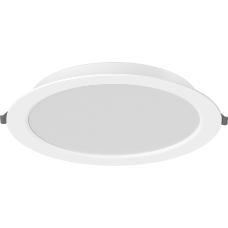 Mexen LDRR kattoon upotettava LED-alasvalo, halkaisija 22 cm, 18W, Neutraali - 4000K, 1980 lm, valkoinen - L210-022-1840-20