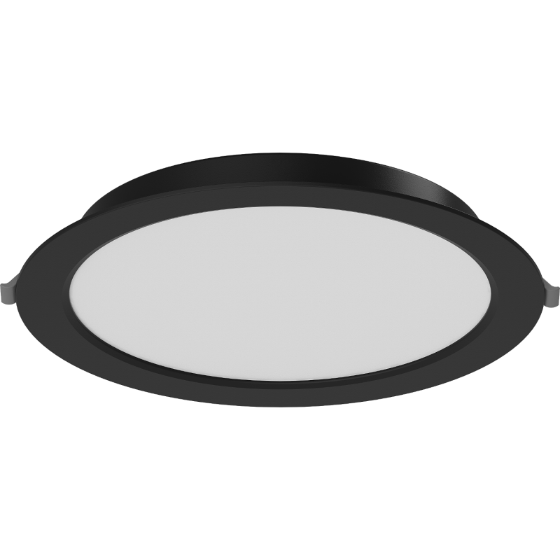 Mexen LDRR panel sufitowy downlight LED wpuszczany fi 22 cm, 18W, Neutralna - 4000K, 1440 lm, czarny - L210-022-1840-70