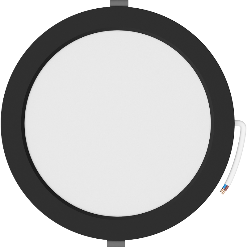 Mexen LDRR griestu panelis downlight LED iebūvēts fi 22 cm, 18W, Neitrāls - 4000K, 1440 lm, melns - L210-022-1840-70