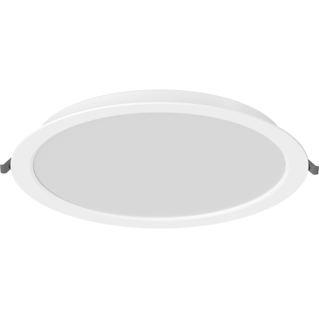 Mexen LDRR iebūvēts LED griestu panelis ar matētas gaismakoru downlight, fi 30 cm, 24W, Neitrāla - 4000K, 2640 lm, balts