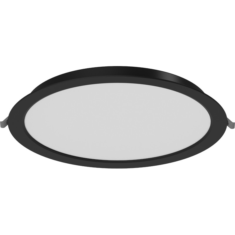 Mexen LDRR takmonterad LED-downlightpanel, infälld, diameter 30 cm, 24W, Neutral - 4000K, 1920 lm, svart - L210-030-2440-70