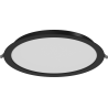 Mexen LDRR iebūvējamais LED downlight griestu panelis, diametrs 30 cm, 24W, Neitrāla - 4000K, 1920 lm, melns