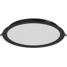 Mexen LDRR panel de techo downlight LED empotrado de 30 cm de diámetro, 24W, Neutro - 4000K, 1920 lm, negro - L210-030-2440-70