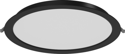 Mexen LDRR panneau plafond downlight LED encastré fi 30 cm, 24W, Neutre - 4000K, 1920 lm, noir - L210-030-2440-70