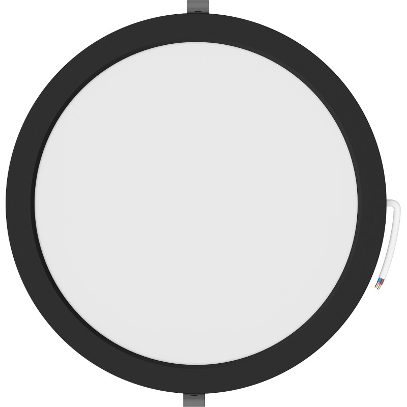 Mexen LDRR pannello da soffitto LED ad incasso, diametro 30 cm, 24W, Neutro - 4000K, 1920 lm, nero - L210-030-2440-70